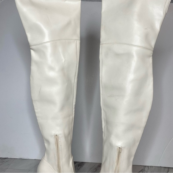 Marc Fisher Garalyn Pointy Toe White Boot 7M - Picture 7 of 16